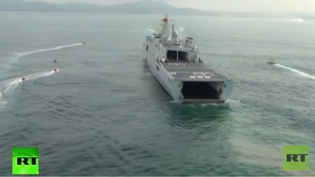 Video: China muestra su potencial marítimo en una región en disputa