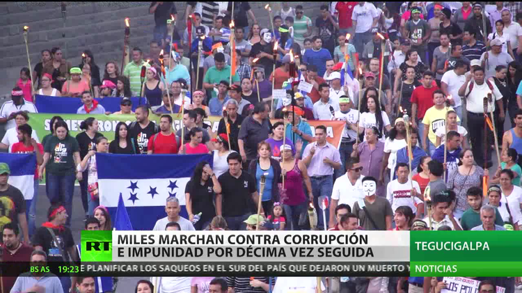 Miles de personas marchan en Honduras contra la corrupción y la ...