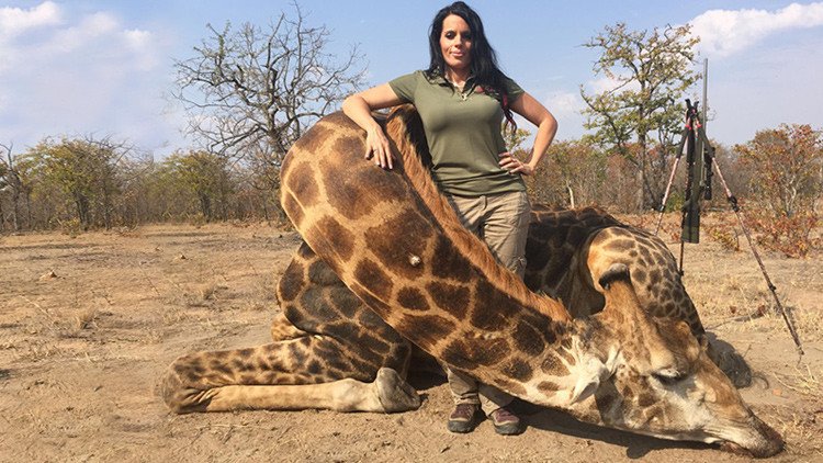Las fotos de una cazadora estadounidense con animales muertos en Sudáfrica desatan la indignación