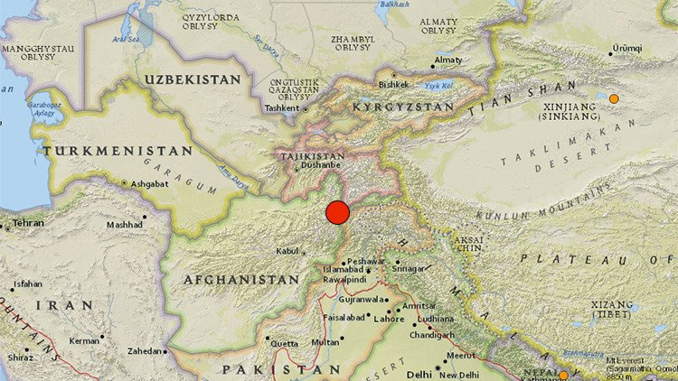 Un fuerte terremoto sacude Afganistán produciendo temblores en el sur de Asia