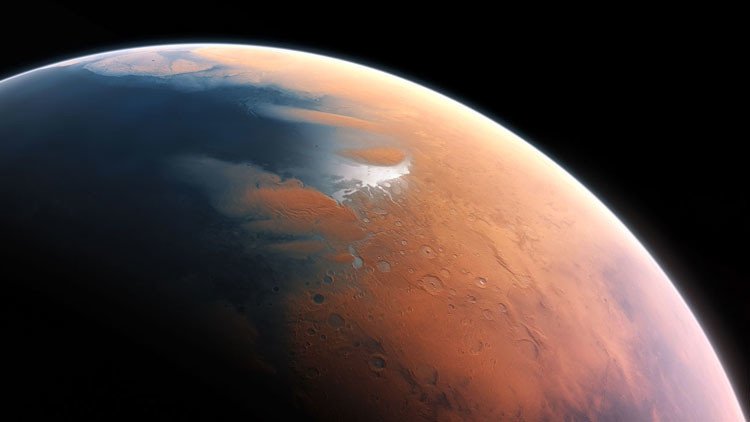 Descubren un lago seco en Marte que podría ser una 'fuente' de vida