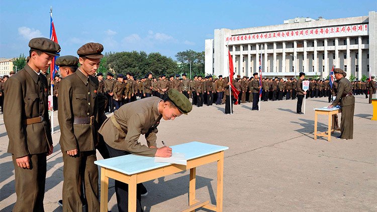 Un millón de norcoreanos, listos para una "guerra sagrada contra los enemigos"