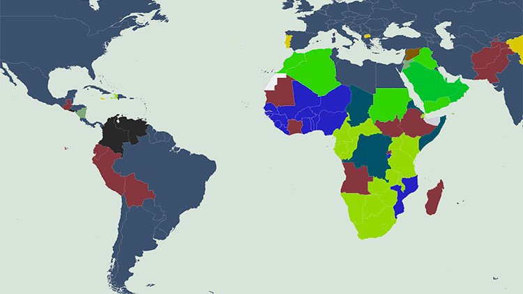 Mapamundi:  ¿Cuál es la principal causa de muerte prematura en tu país?
