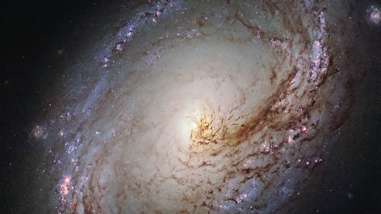 La NASA capta un impactante remolino de galaxia espiral 