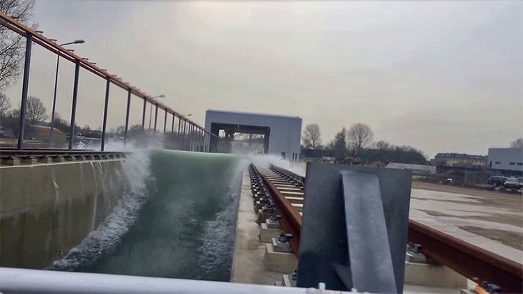 Los Países Bajos inventan la mayor máquina de 'hacer' tsunamis para salvar al país de inundaciones