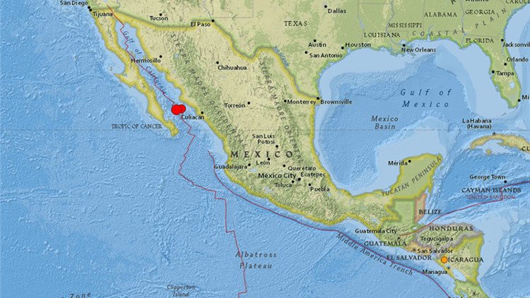 Un terremoto de magnitud 6,6 sacude México