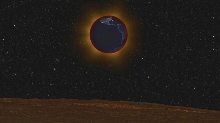 Un increíble video de la NASA muestra cómo se verá el eclipse lunar desde la Luna