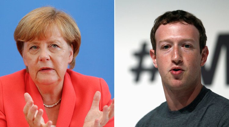 Merkel reprende a Zuckerberg por no combatir a fondo el odio racial en Facebook