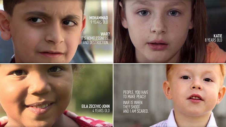 De Damasco a Londres, niños comparten con RT sus desgarradoras definiciones de la guerra (video)