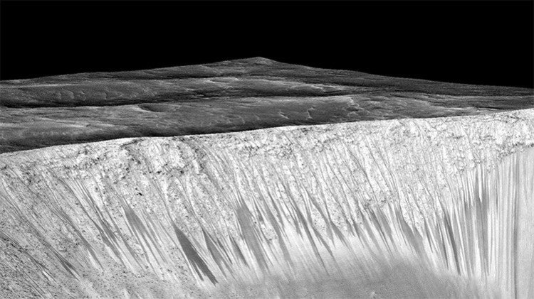¿Cómo es la zona de Marte en la que la NASA encontró agua líquida? (Video)