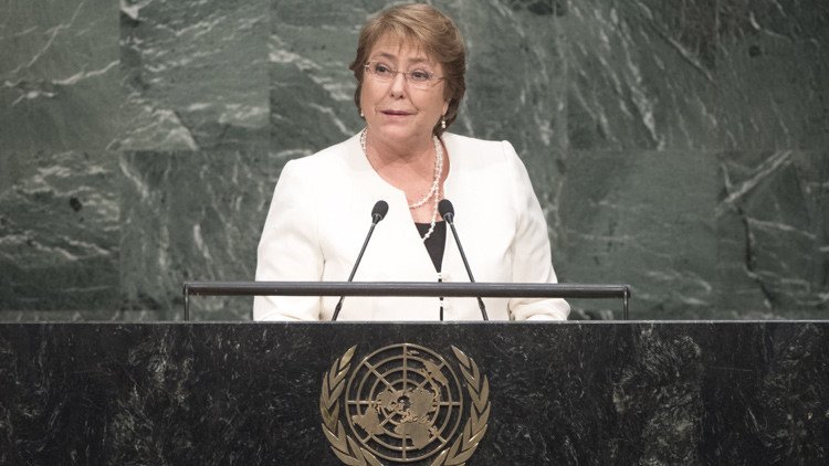 Asamblea General de la ONU: Bachelet llama a "restablecer la paz a nivel mundial"