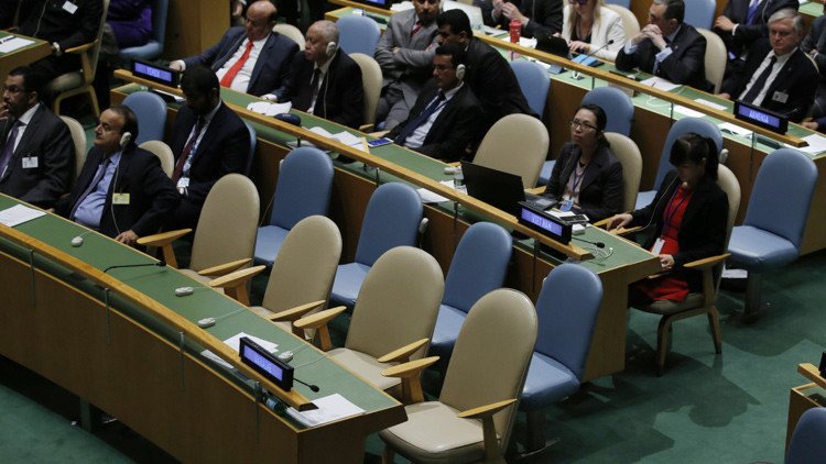 Las discordias políticas dentro de la Asamblea General de la ONU