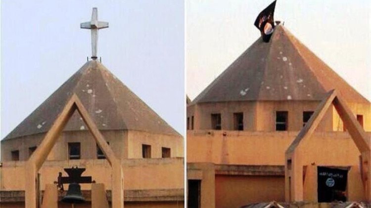 El Estado Islámico crucifica a un niño cristiano de 12 años junto a su padre