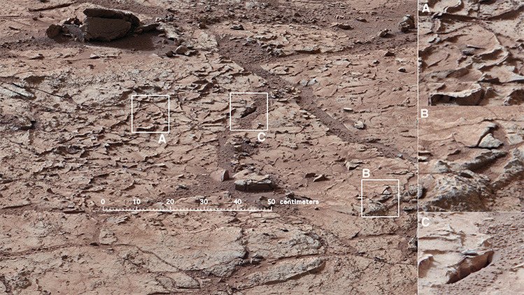 Resuelven el misterio de la forma de los guijarros marcianos hallados por el Curiosity