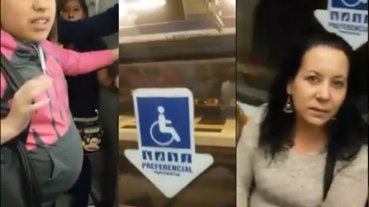 Indignación por un video en el que se niega el asiento a una embarazada en el metro