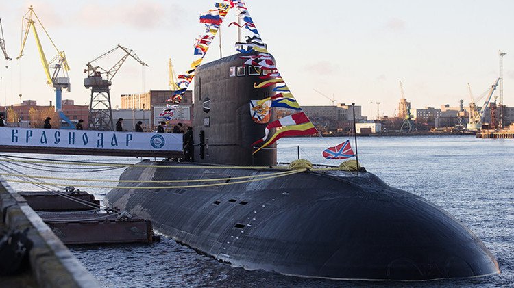 La Armada rusa ya dispone del Krasnodar, el nuevo submarino 'invisible' para los radares