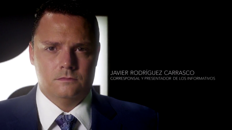 Javier Rodríguez Carrasco, corresponsal y presentador de los informativos