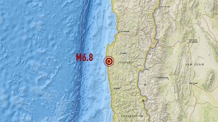 Tres fuertes sismos sacuden el centro de Chile en unas horas