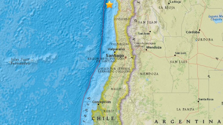 Un terremoto de magnitud 6,9 sacude Chile