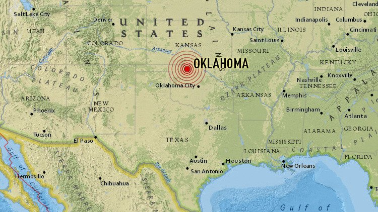 EE.UU.: Un sismo de 4,7 sacude Oklahoma