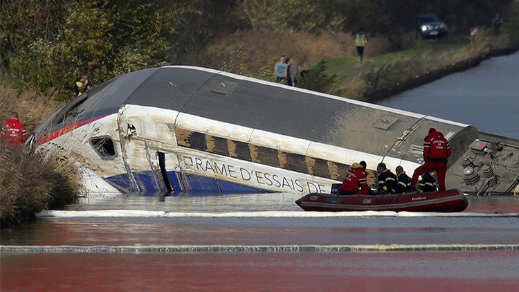  Revelan la razón del descarrilamiento del tren de alta velocidad en Francia
