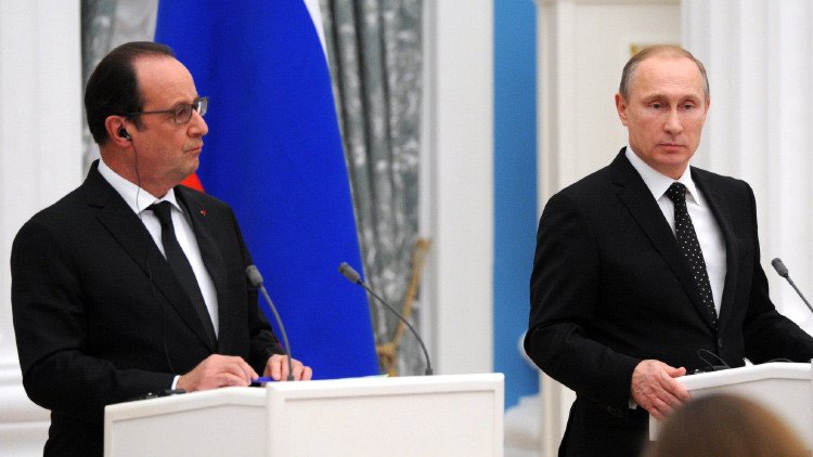 Hollande y Putin discutieron el levantamiento de las sanciones a Rusia