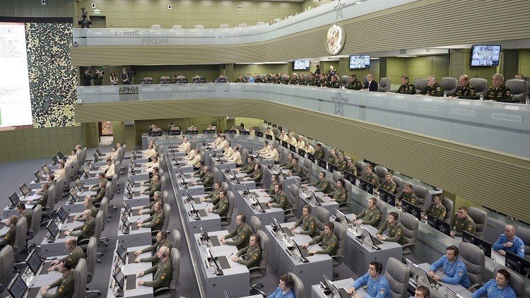 El centro de gestión de la defensa en Moscú