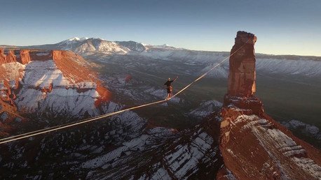 Un francés desafía a la muerte en el desierto de Utah