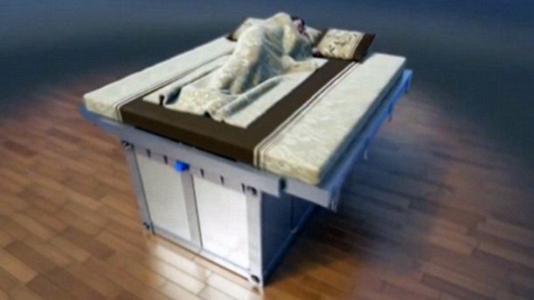 Este invento chino no es una copia: crean una cama antisísmica 