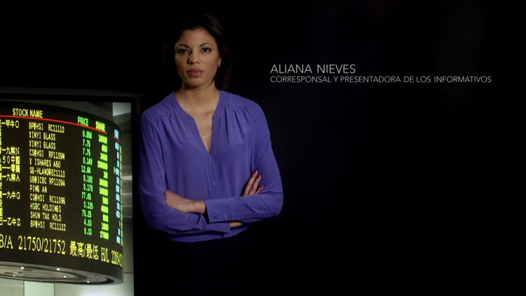 Aliana Nieves, corresponsal y presentadora de los informativos