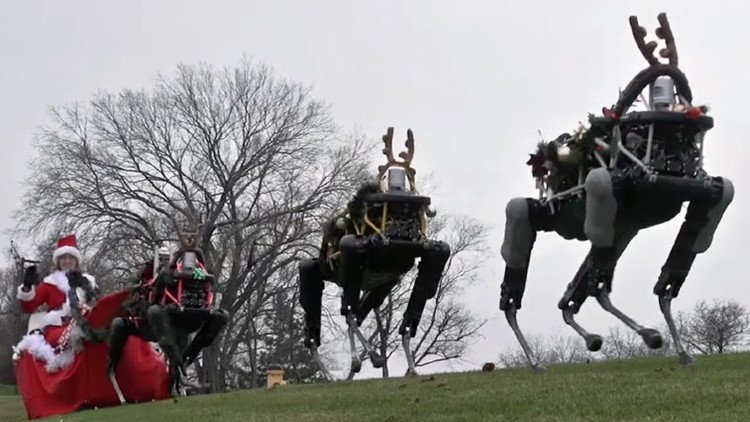 La Navidad del futuro: los robots reemplazan a los tradicionales renos de Papá Noel