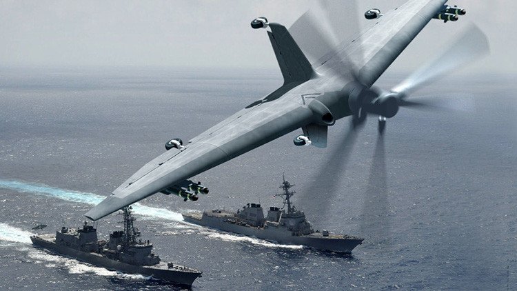El nuevo dron militar de EE.UU. que podría 'transformar' los buques destructores en portaviones