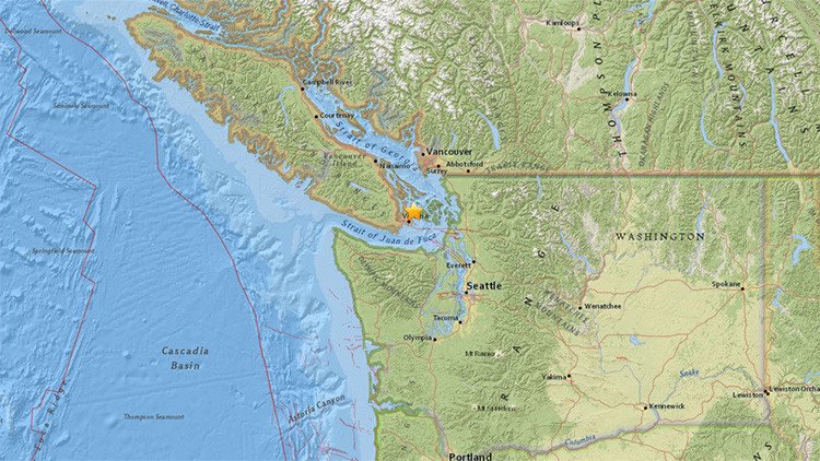 Un sismo de magnitud 4,8 que sacude Canadá se siente en EE.UU.