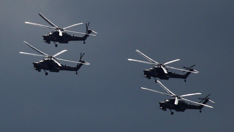 Los 'cazadores nocturnos' Mi-28 rusos destruyen posiciones del EI en Irak (Video)