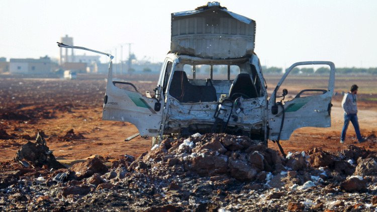 La aviación siria destruye 36 camiones cisterna del Estado Islámico 