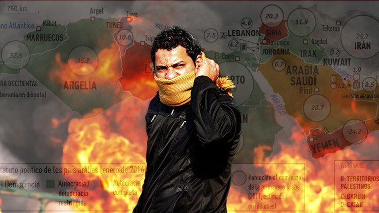 Cinco años convulsos en Oriente Medio: la Primavera Árabe se marchita en el caos y la sangre