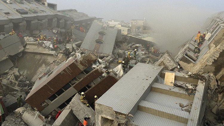 VIDEO: Las ruinas dejadas por el terremoto en Taiwán a vista de dron