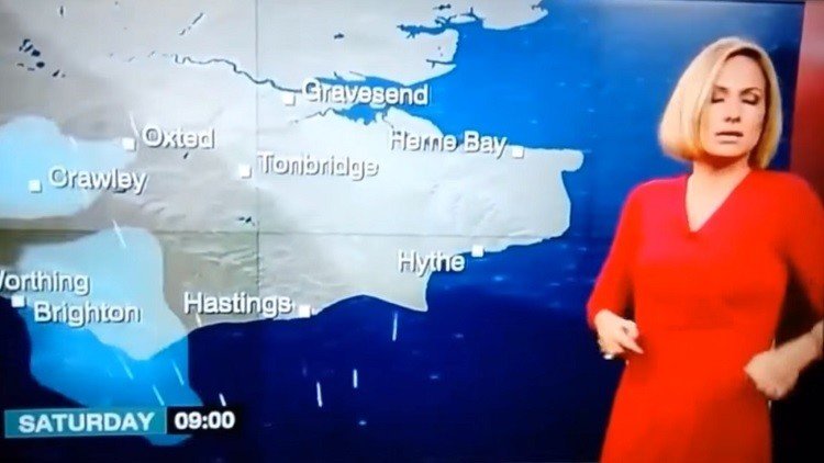 "Me voy a desmayar": una meteoróloga de BBC pierde el conocimiento en vivo