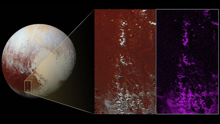 Todavía no es primavera en Plutón: encuentran nieve de metano en el planeta (Foto)