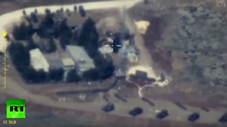 Ministerio de Defensa ruso publica un video de un bombardeo en territorio sirio por parte de Turquía