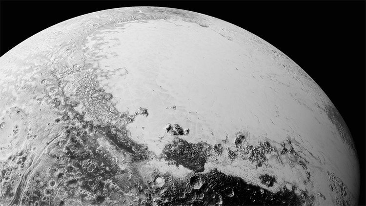 La NASA publica la imagen de un lago en Plutón