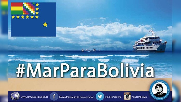La Paz convoca a manifestarse en las redes sociales con el 'hashtag' #MarParaBolivia