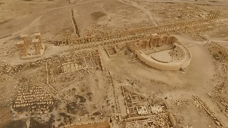 Video: El patrimonio histórico de Palmira, a vista de dron tras la derrota del Estado Islámico