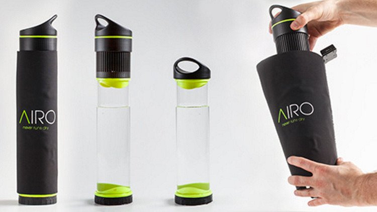 Especial para aventureros: inventan una botella capaz de convertir aire en agua