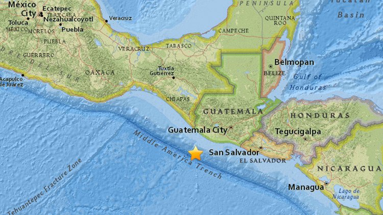 Se registra un sismo de magnitud 6,3 frente a la costa de Chiapas (México)