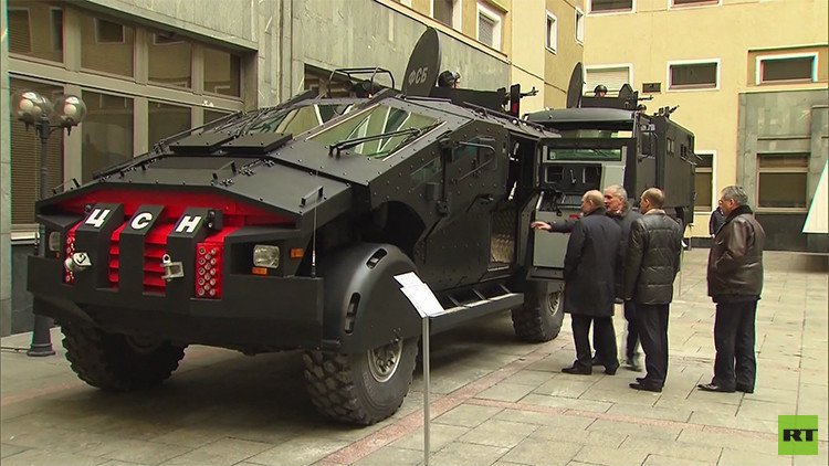 'Batimóvil' ruso y el Tigr del FSB debutan en una operación antiterrorista (Video)