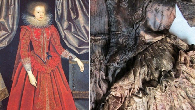 Hallan el vestuario de una dama de honor del siglo XVII en un barco hundido