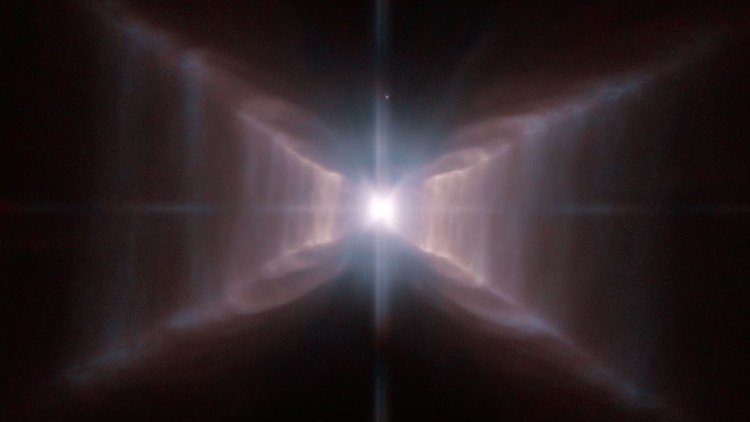 Geometría espacial: el Hubble capta el esplendor de un fenómeno único en el universo
