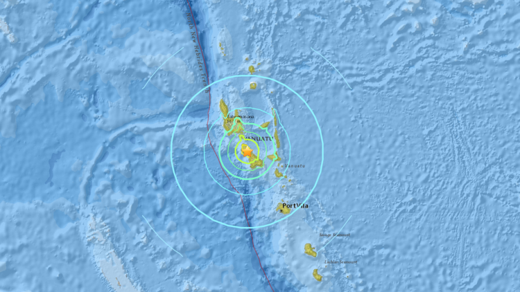 Un potente sismo de 7,0 sacude el Pacífico Sur