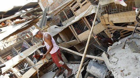 Video: Estremecedor rescate de un perro atrapado bajo escombros tras el terremoto en Ecuador